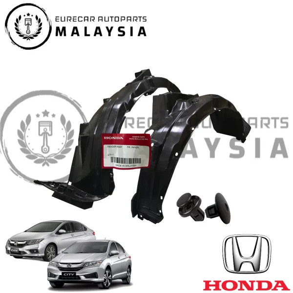 Fender Cover Daun Pisang Honda City 2014-2016 2017-2020 GM6 T9N GM6 GM6.5 [Facelift] [Front][Original][Original Clip]